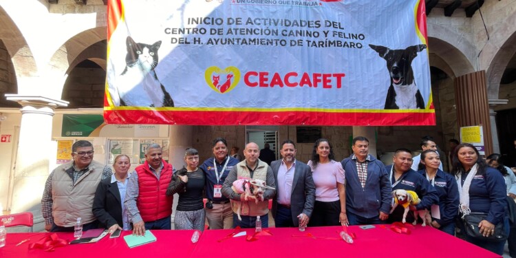 EL AYUNTAMIENTO DE TARÍMBARO INAUGURA EL CENTRO DE ATENCIÓN CANINO Y FELINO (CEACAFET)