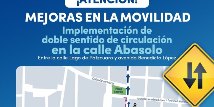 Gobierno de Morelia implementará cambios de sentido para mejorar movilidad en calle Abasolo