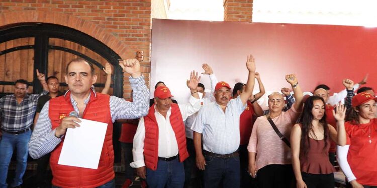 El PT va por 20 mil afiliaciones en Tarímbaro, “tranquilamente se pueden afiliar 25 mil”: Baltazar Gaona García