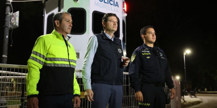 Encabeza Alfonso Martínez operativo de seguridad y supervisión de luminarias