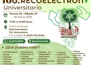 ¡Cuidemos el medio ambiente!, participa en el 16° Recoelectrón Universitario