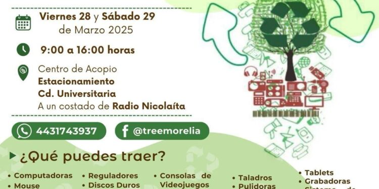 ¡Cuidemos el medio ambiente!, participa en el 16° Recoelectrón Universitario
