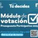 Listos, módulos de votación del Presupuesto Participativo 2025