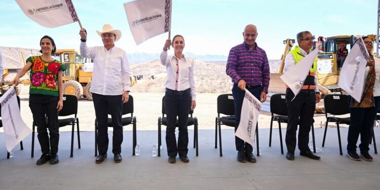 PRESIDENTA CLAUDIA SHEINBAUM ENCABEZA EL INICIO DE LA CONSTRUCCIÓN DE LA CARRETERA BAVISPE-NUEVAS CASAS GRANDES EN SONORA