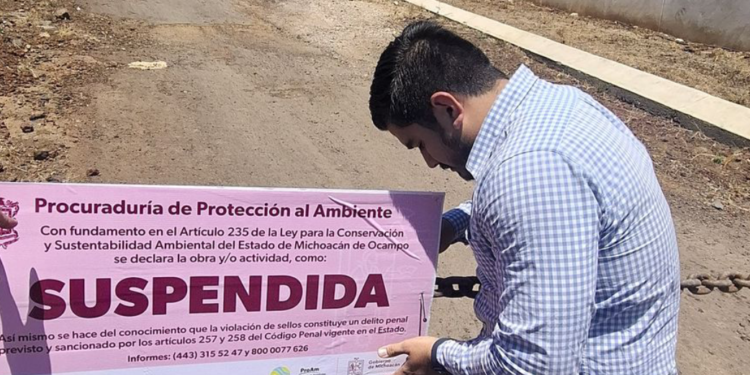 Suspende Proam construcción de fraccionamiento al norte de Morelia