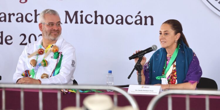 Sheinbaum honra su palabra desde la Meseta Purépecha: Bedolla