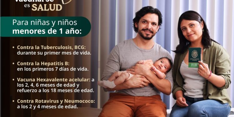 Conoce las vacunas que deben tener niñas y niños menores de un año: SSM