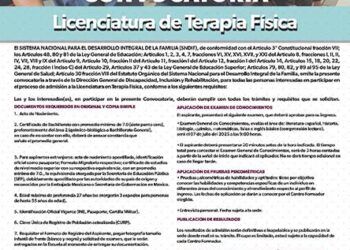 DIF Michoacán abre convocatoria para licenciatura en Terapia Física