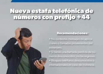 SSP alerta sobre nuevo fraude teléfonico con números desde Reino Unido