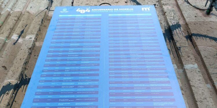 Gobierno Municipal anuncia más de cien actividades por 484 Aniversario de Morelia