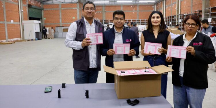 Arriban boletas electorales que se utilizarán el próximo 1 de junio en Michoacán