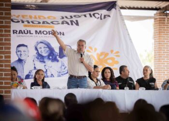 Fortalece Raúl Morón participación social en elección judicial
