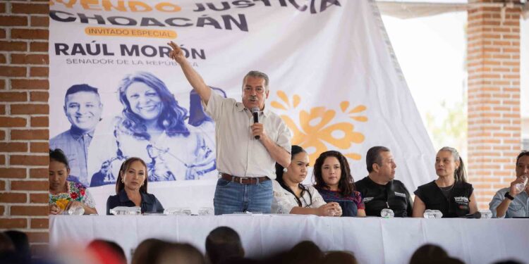 Fortalece Raúl Morón participación social en elección judicial