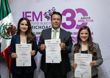 Entrega el IEM constancias de mayoría a Magistraturas Civiles.