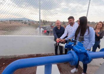 Inauguró Eric Gaona García pozo que abastece de agua la zona de fraccionamiento de Tarímbaro