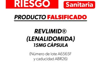 Alerta SSM sobre la falsificación del producto Revlimid