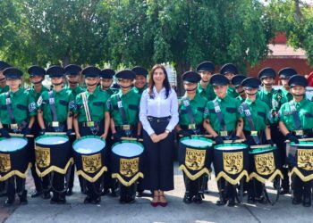 Gaby Molina inaugura Encuentro de Escoltas y Bandas de Guerra