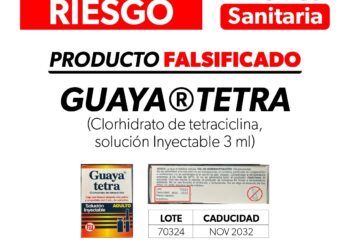 Alerta SSM por medicamento falsificado Guaya®tetra