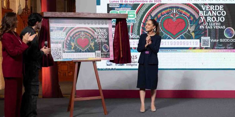 MÉXICO SE ESCRIBE CON M DE MIGRANTE: SORTEO DE LA LOTERÍA NACIONAL DEL 15 DE SEPTIEMBRE APOYARÁ A MEXICANOS EN EUA