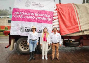 Impulsa Dayana Pérez el Campo de Salvador Escalante con Entrega de Fertilizante a Bajo Costo