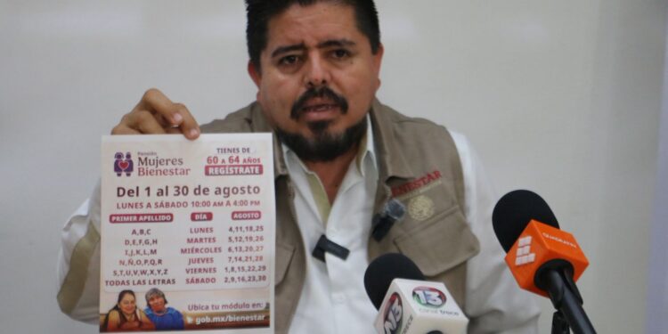 En agosto registro a la Pensión Mujeres Bienestar de 60 a 64 años 