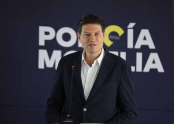 Anuncia Alfonso Martínez más policías, cámaras y C4 para Morelia