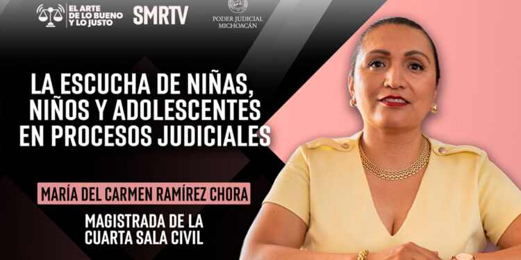La magistrada Carmen Ramírez Chora habla sobre la escucha de niñas, niños y adolescentes en procesos judiciales, tema de El Arte de lo Bueno y lo Justo