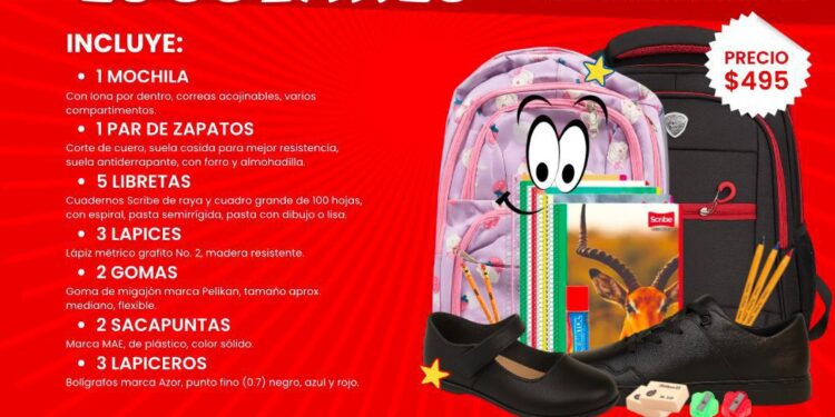 Vicente Gómez apoya a la población con la entrega de paquetes de útiles escolares subsidiados