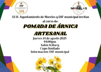 Invita Ayuntamiento de Morelos a curso de elaboración de pomada de árnica artesanal