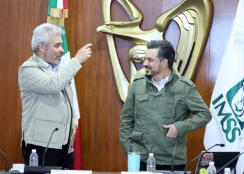 Zoé Robledo y Alfredo Ramírez Bedolla avanzan en ruta de trabajo para fortalecer al IMSS en Michoacán