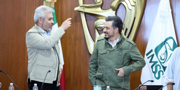 Zoé Robledo y Alfredo Ramírez Bedolla avanzan en ruta de trabajo para fortalecer al IMSS en Michoacán