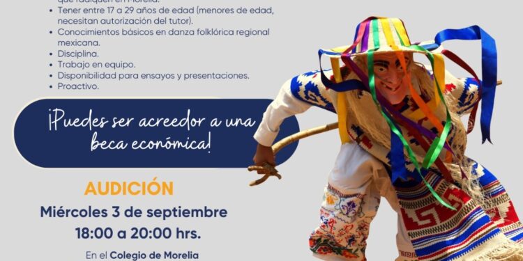 SeCultura invita a sumarse al Ballet Folklórico del Ayuntamiento de Morelia