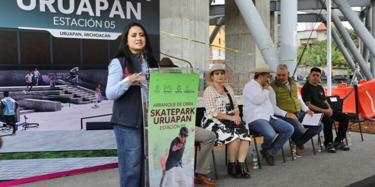 Gladyz Butanda continúa construyendo obras complementarias del teleférico en Uruapan
