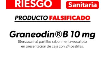 Alerta SSM sobre falsificación de medicamento Graneodín®️B 10 mg