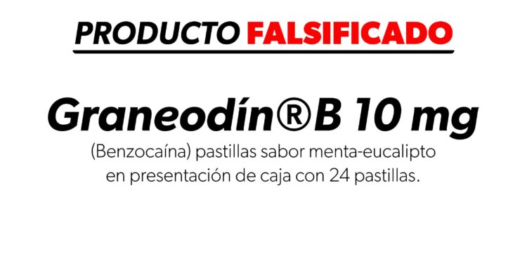 Alerta SSM sobre falsificación de medicamento Graneodín®️B 10 mg