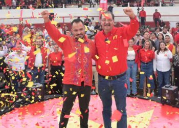 Morelia se pinta de rojo: Hugo Rangel y Reginaldo Sandoval consolidan la fuerza del PT