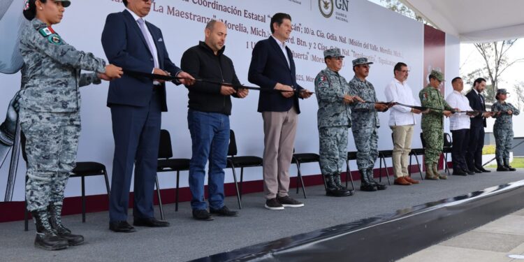 Destaca Guardia Nacional apoyo del Gobierno de Morelia