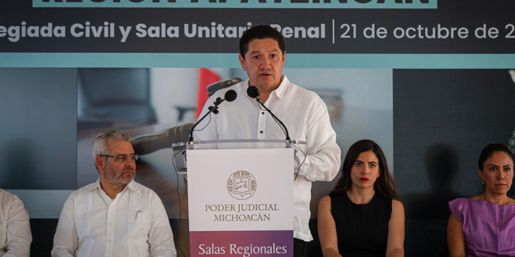 Con las salas regionales de Apatzingán, el Poder Judicial alcanza más del 84% de atención en asuntos civiles y 94% en penales en segunda instancia: magistrado presidente Hugo Gama