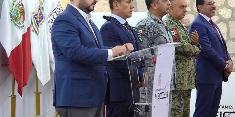 Refuerzan seguridad en Uruapan y reportan descenso de homicidios en Michoacán