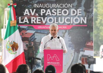 Inaugura Bedolla segunda etapa de avenida Paseo de la Revolución en Uruapan