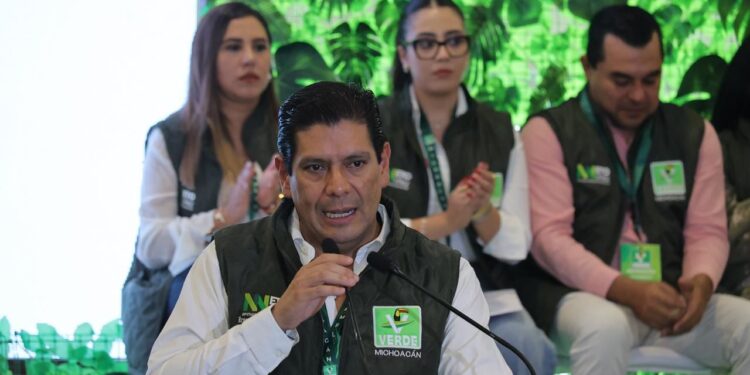 Dirigencia nacional del Partido Verde destapa a Ernesto Núñez rumbo a la gubernatura de Michoacán