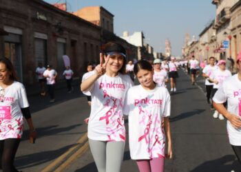 Paola Delgadillo agradece solidaridad de Morelia en carrera ‘Pinktate de Rosa’ contra cáncer de mama