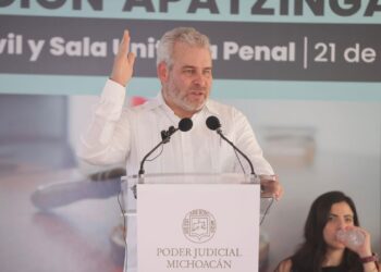 Justicia más cercana en región Apatzingán; inaugura Bedolla salas judiciales