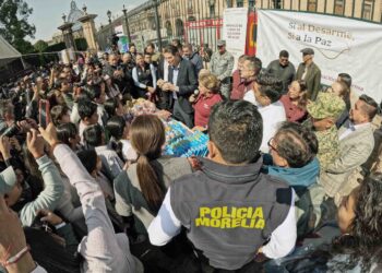 Arranca en Morelia la primera Feria del Bienestar y Desarme: un pacto por la Paz entre autoridades y ciudadanos