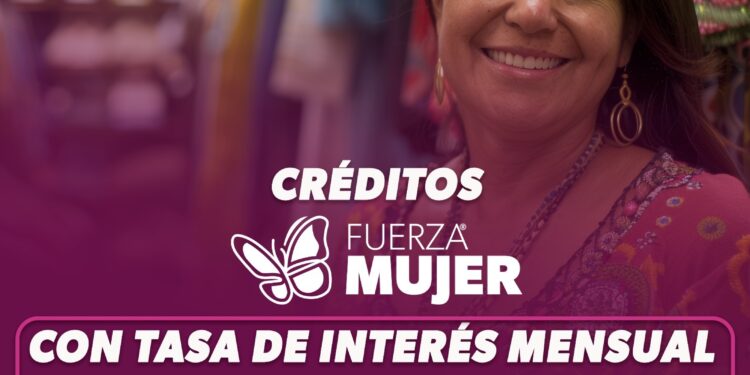Sí Financia ofrece créditos Fuerza Mujer con tasa de interés mensual desde el 0 %
