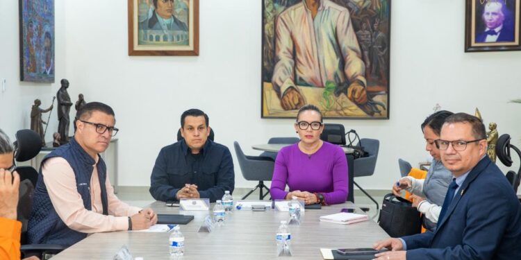 UMSNH arropa estrategia implementada por la SSP; Yarabí Ávila se reúne con el secretario de Seguridad Pública