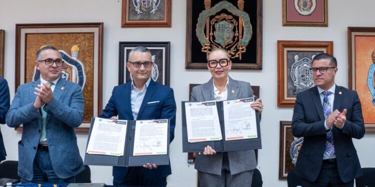 UMSNH y Caja Morelia Valladolid cierran convenio en beneficio del deporte; se destaca compromiso social de ambas instancias