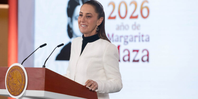 PRESIDENTA CLAUDIA SHEINBAUM DESTACA INICIO DEL 2026 CON GANANCIA DEL PESO FRENTE AL DÓLAR, AUMENTO DEL SALARIO E INCREMENTO DEL 13.6% EN LLEGADA DE VISITANTES INTERNACIONALES