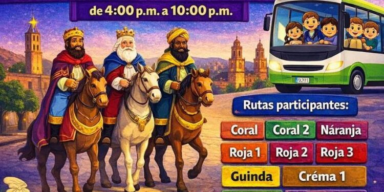 Gobierno de Morelia celebra la magia de Reyes con transporte gratuito para la niñez