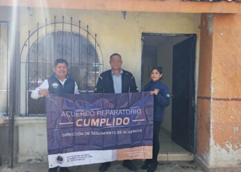 Mediante acuerdo reparatorio, CMASC logra restitución de inmueble a mujer víctima de despojo en Zamora